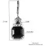 Shop LC Stainless Steel Black Tourmaline Black Spinel Lever Back Dangle Drop Earrings Fashion Prom Jewelry for Women Mothers Day Gifts Ct 7.13