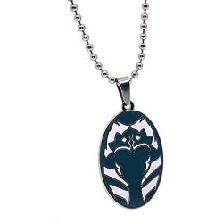 STAR WARS: Pendant Necklaces: May the Force Be With You with Sabers, Rebel Alliance, Mandalorian, Ahsoka Tano