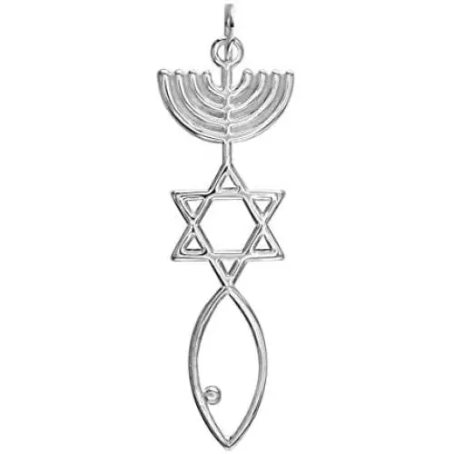 Large Size Messianic Seal Jewelry Charm in Sterling Silver