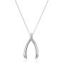 Amazon Collection Sterling Silver Wishbone Pendant Necklace