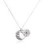 Sterling Silver ''Go in the Direction Of Your Dreams'' with Compass Pendant Necklace, 18''
