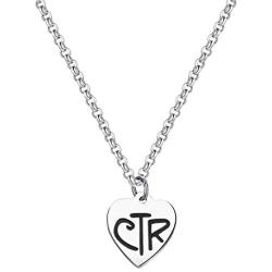 Belingry LDS CTR Necklace for Girls Choose The Right Latter Day Saints Jewelry for Women