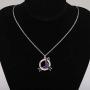 Lupus Disease Purple Ribbon Clip-on Charm/Necklace Lupus Awareness Gift Purple Awareness Lupus Survivor Jewelry