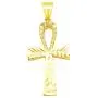 Egyptian Ankh Cross Pendant 10k Yellow Gold Cross Charm Pendant Egyptian Ankh Cross Pendant 10k Yellow Gold Cross Charm Pendant