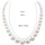 HAPPYAN Handmade Faux Pearl Necklace and Clip on Earrings Jewelry Sets for Women Bib Choker Collar Necklace