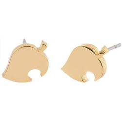 hanreshe Animal Crossing Stud Earrings Punk Jewelry Vintage Copper Earring Cute Gold Rose Gold Small Stud Earrings Girl Boy Gift