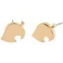 hanreshe Animal Crossing Stud Earrings Punk Jewelry Vintage Copper Earring Cute Gold Rose Gold Small Stud Earrings Girl Boy Gift