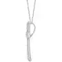 Prime and Pure 1/10 Carat tw Cubic Zirconia Cross Charm Necklace Pendant in 925 Sterling Silver Jewelry