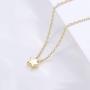 S.Leaf Tiny Star Necklace Sterling Silver Dainty Necklace Gold Necklaces for Women