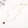 Dainty 16” Designer Inspired 18k Gold Plated Single Clover Charm Choker Style Necklace