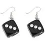 2 Pairs Dice Earring Contracted Sieve Disco Dancing Earrings Punk Resin Black White Cube Dice Casino Drop Earrings Funny Geometric 3D Dice Dangle Earrings for Women Girl Party Jewelry 2 Pairs Dice Earring Contracted Sieve Disco Dancing Earrings Punk Resin Black White Cube Dice Casino Drop Earrings Funny Geometric 3D Dice Dangle Earrings for Women Girl Party Jewelry