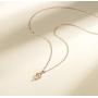 Agvana 14K Solid Real Rose Gold Musical Note Dainty Pendant Necklace Fine Jewelry Anniversary Birthday Gifts for Women Girls Mom Grandma Wife Daughter Her Yourself with Jewelry Box, 16+2 Inches