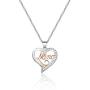 FUSTMW Nana Necklace Gifts from Grandchildren Crystal Love Heart Nana Pendant Necklace Jewelry Grandma Gift Nana Gifts for Birthday