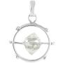 Starborn Herkimer Diamond Spinner Pendant in Sterling Silver