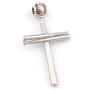 Gungneer Cross Baseball Necklace Pendant Stainless Steel Keel Chain Softball Sports Strength Jewelry Gift Men Women