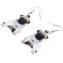 NEWEI Acrylic Fashion Puppy Pug Dog Dangle Earrings Big Long Drop For Women Kid Sweet Animal Jewelry Gift Charm