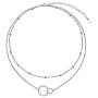 S925 Sterling Silver Dainty Simple Choker Necklace,Rolo Chain,Adjustable 13 inches to 16 inches