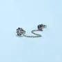 Chain Linked Upper Ear Stud Punk Sword Dangle Surgical Steel Helix Cartilage to Lobe Stud Earring Chain Linked Upper Ear Stud Punk Sword Dangle Surgical Steel Helix Cartilage to Lobe Stud Earring