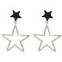 Black Gold Star Cubic Zirconia Earrings Black Gold Star Cubic Zirconia Earrings