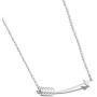 Lazycat Name Bar 18K Plated Bar Necklace,Engravable Name or Blessings Necklace
