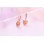 S925 Sterling Silver Heart Dangle Drop Stud Earrings for Women Girl