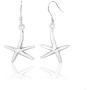 Sterling Silver Starfish Dangle Hook Earrings