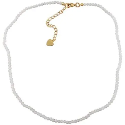 ZENGORI 1 Pcs 3mm Faceted Natural Multi-Kind Gemstones Bead Choker Necklace Adjustable Handmade Jewelry ZENGORI 1 Pcs 3mm Faceted Natural Multi-Kind Gemstones Bead Choker Necklace Adjustable Handmade Jewelry