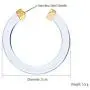 LEGITTA Transparent Color Lucite Resin Hoop Earrings Acetate Statement Drop Earrings