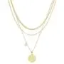 Bijoux et tou 18K Gold Plated Multi Layer Astrology Constellation Horoscope Zodiac Simple Double Side Pendant Necklace 15.5''-21''