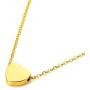 QeenseKc Dainty Heart Name Engraved Necklace Personlized 18K Gold Plated Initial Pendant Jewelry for Women Girls