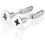 10 Pairs Stainless Steel Edgy Cross Screw Stud Earrings Set Rock Punk Hip-hop Spike Rivet Nail Piercing Jewelry Ear Stud for Men Women Hypoallergenic