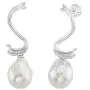 THE PEARL SOURCE 9mm Baroque White Freshwater Pearl Ciara Earrings for Women THE PEARL SOURCE 9mm Baroque White Freshwater Pearl Ciara Earrings for Women