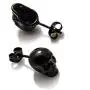 Xusamss Punk Jewelry Stainless Steel Skull Head Stud Earrings
