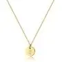 Turandoss Letter Initial Necklaces for Women - 14K Gold Filled Disc Letter Pendant Initial Necklace, Delicate Tiny Initial Necklace for Girls Teens Baby, Best Initial Necklace Gifts for Women
