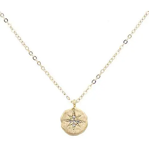 MaeMae Polaris North Star Charm Bracelet, Necklace 14K Gold Filled Dainty Cable Chain MaeMae Polaris North Star Charm Bracelet, Necklace 14K Gold Filled Dainty Cable Chain