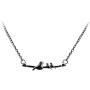 Cute Mama Birds on a Branch Necklace Family Clavicle Collar Pendant Mothers Day Little Baby Lovely Animal Jewelry