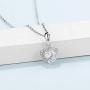 Prime Adore 1 Carat Brilliant-Cut Created Moissanite Main Stone | High End CZ Side Stones | White Gold Plated Sterling Silver | Elegant Heart Shape Design | D Color VVS1 Clarity Necklace | 18'' Prime Adore 1 Carat Brilliant-Cut Created Moissanite Main Stone | High End CZ Side Stones | White Gold Plated Sterling Silver | Elegant Heart Shape Design | D Color VVS1 Clarity Necklace | 18''