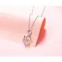 I Am Enough Jewelry Sterling Silver With CZ Pendant Necklace Anklet for Women