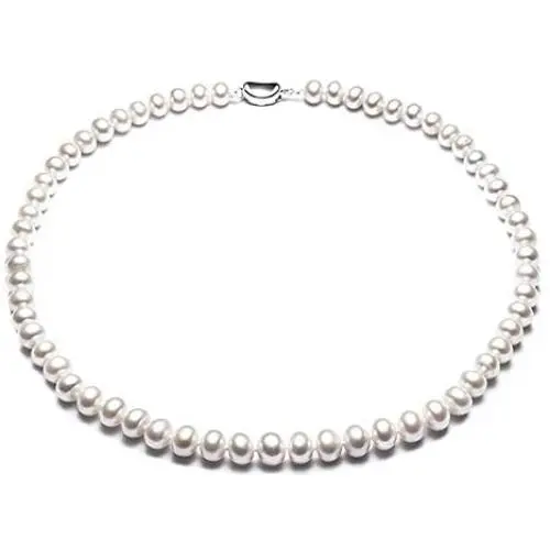 JYX Natural White Freshwater Cultured Pearl Necklace 18 inches JYX Natural White Freshwater Cultured Pearl Necklace 18 inches