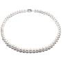 JYX Natural White Freshwater Cultured Pearl Necklace 18 inches