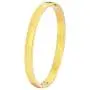 Edforce Stainless Steel Womens 18k Gold Plated Stackable Bangle Bracelet Hinged Oval-Shape Slip-On, (58mm x 49mm) Edforce Stainless Steel Womens 18k Gold Plated Stackable Bangle Bracelet Hinged Oval-Shape Slip-On, (58mm x 49mm)