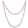 0.85MM 18'' Italian Box Chain 14K Rose White Yellow Gold Plated 925 Sterling Silver