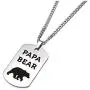 Tstars Dog Tag Gift for Dad - Papa Bear Stainless Steel Pendant Necklace for Father/Grandpa from Daughter/Son Fathers Day Jewelry with Gift Box Tstars Dog Tag Gift for Dad - Papa Bear Stainless Steel Pendant Necklace for Father/Grandpa from Daughter/Son Fathers Day Jewelry with Gift Box