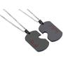 PJ Stainless Steel Ill Hold You in My Heart Puzzle Piece Heart Matching Couple Dog Tag Necklace