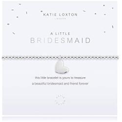 Katie Loxton a Little Bridesmaid Womens Stretch Adjustable Band Fashion Charm Bracelet