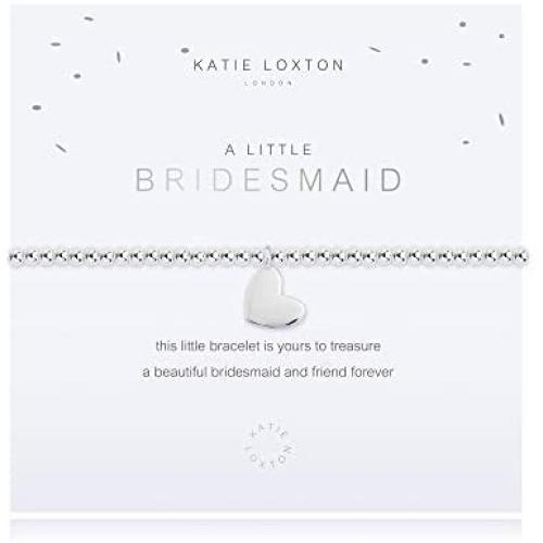 Katie Loxton a Little Bridesmaid Womens Stretch Adjustable Band Fashion Charm Bracelet