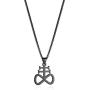 HZMAN Unisex Stainless Steel Church of Satan Satanic Leviathan Cross Pendant Necklace,Religions Jewelry