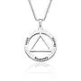 KUIYAI Unity Service Recovery Necklace AA Symbol Necklace Serenity Necklace Serenity Prayer Alcoholics Anonymous Jewelry KUIYAI Unity Service Recovery Necklace AA Symbol Necklace Serenity Necklace Serenity Prayer Alcoholics Anonymous Jewelry