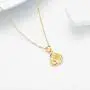 Real 18k Gold Love Knot Pendant Necklace for Women, Anniversary Jewelry for Wife, Gifts for Mother/Girlfriend, 18'' Real 18k Gold Love Knot Pendant Necklace for Women, Anniversary Jewelry for Wife, Gifts for Mother/Girlfriend, 18''
