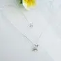 Hiqmic 925 Sterling Silver Cute Dinosaur Stegosaurus Pendant Necklace White Gold Plated Jewelry Gifts for Women 17''_WK99096 Hiqmic 925 Sterling Silver Cute Dinosaur Stegosaurus Pendant Necklace White Gold Plated Jewelry Gifts for Women 17''_WK99096